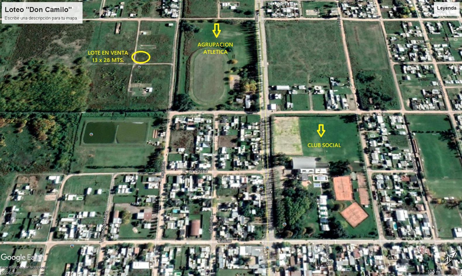LOTE DE 13 x 28 MTS